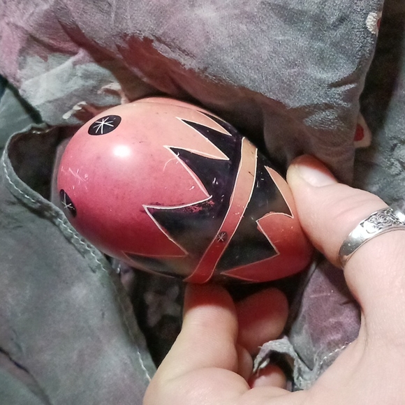 VINTAGE Southwestern Painted Heavy Stone Rock Decor - Picture 5 of 7